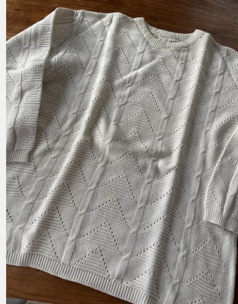 Pull vintage taille L, Vêtements | Femmes, Enlèvement ou Envoi, Comme neuf, Taille 42/44 (L), Beige