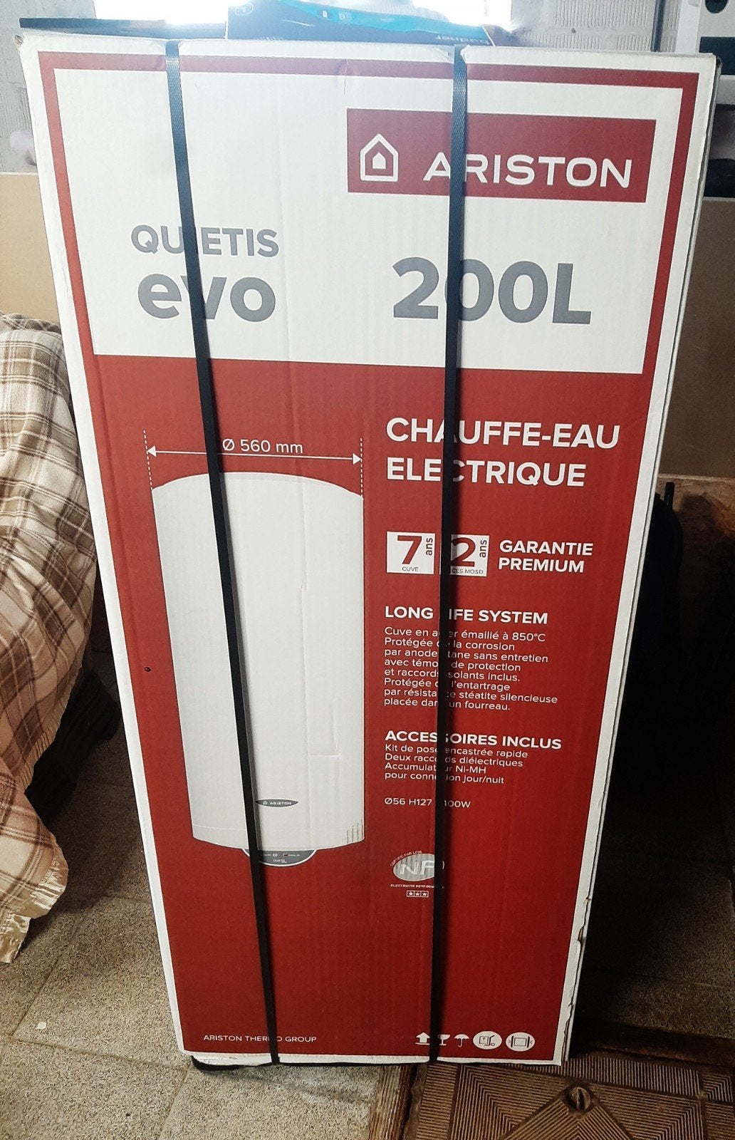 Nieuwe boiler, Enlèvement
