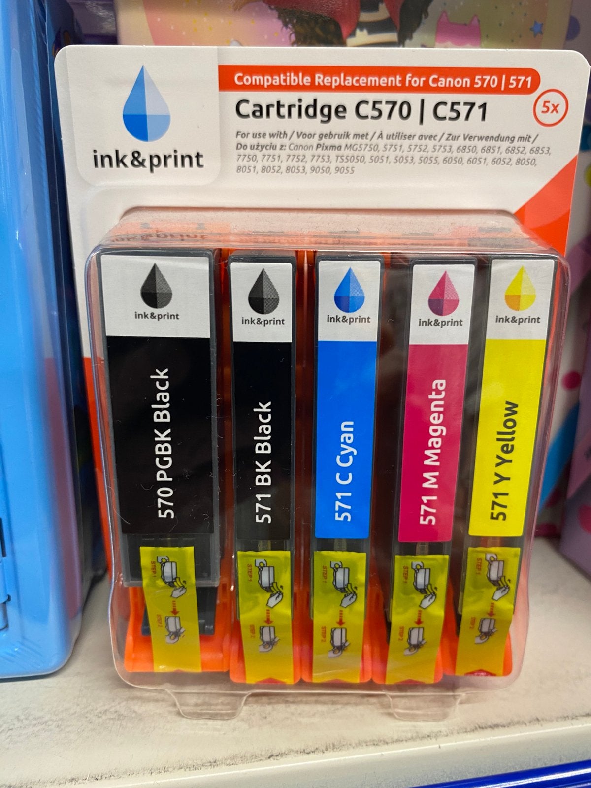 Canon inktpatronen 570/571 0,5€ stuk, Computers en Software, Printerbenodigdheden, Ophalen, Nieuw, Cartridge