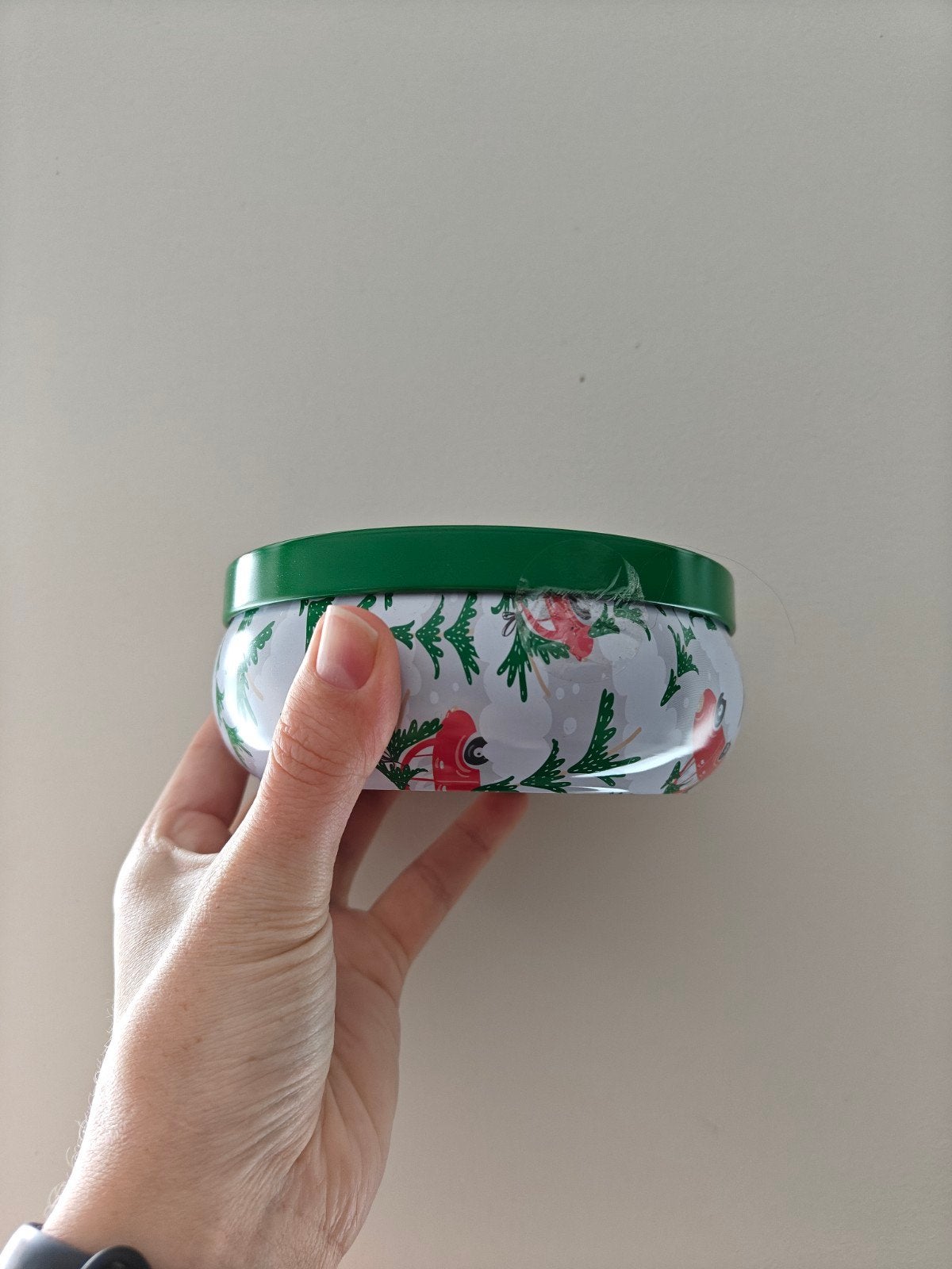 geurkaars met 3 wieken, Ophalen