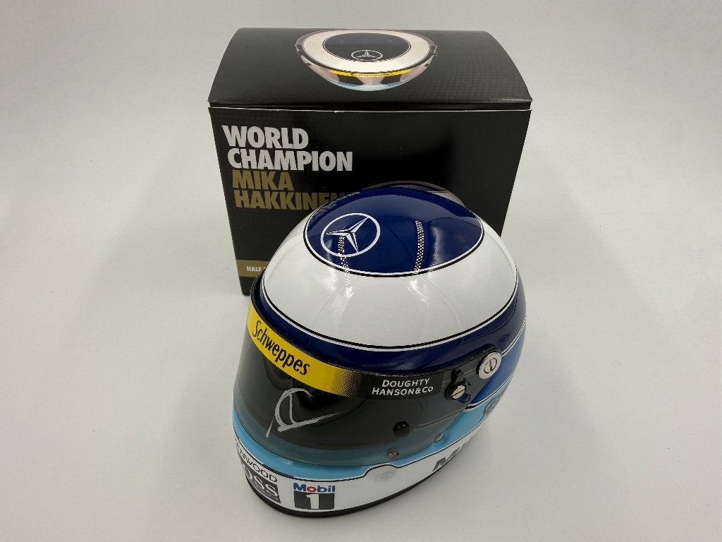 1/2 helmet F1 Hakkinen 1999 World Champion (McLaren) signed, Enlèvement ou Envoi