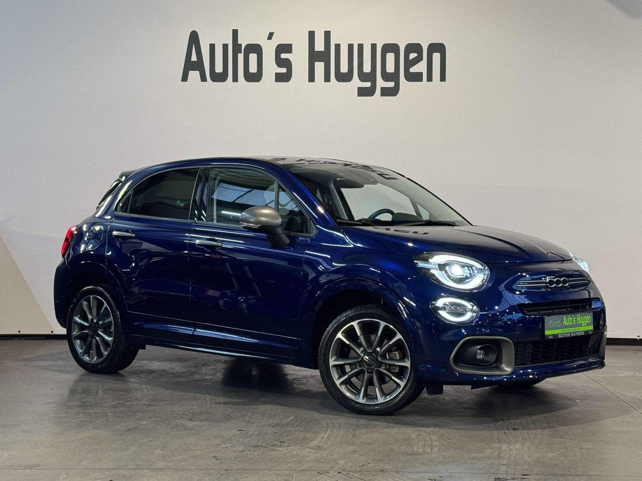 Fiat 500X 1.5 Hybrid Sport (bj 2024, automaat), Auto's, Automaat, Gebruikt, 4 cilinders, Blauw