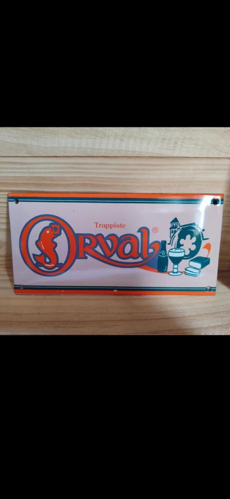 Plaque Émaillée Orval 20/10cm, Enlèvement ou Envoi, Comme neuf