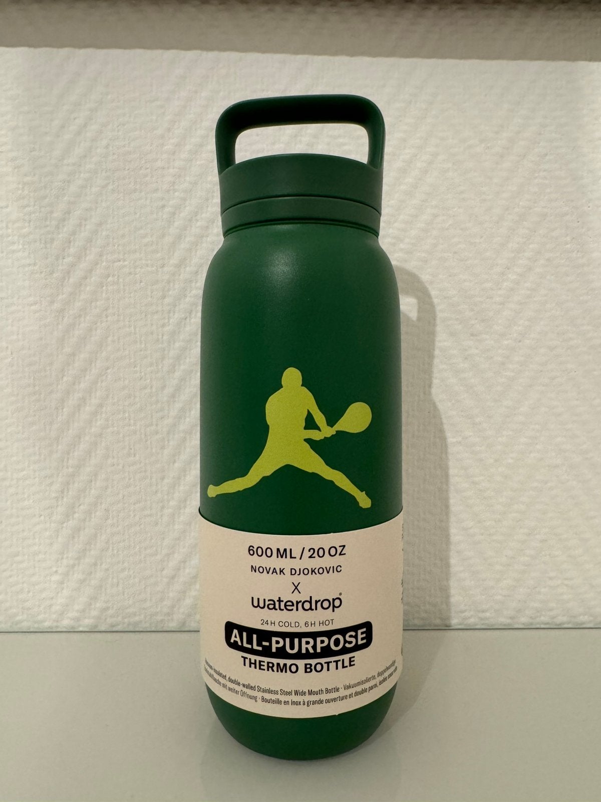 Verkoop Waterdrop 600ml x Novak Djokovic fles - Nieuw, Ophalen of Verzenden, Nieuw
