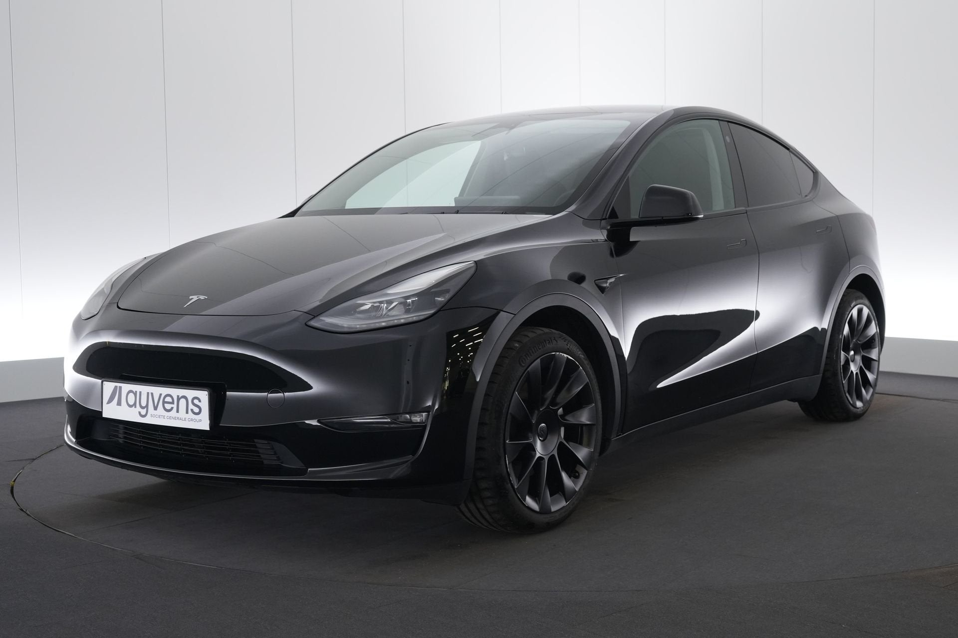 (2EDY075) TESLA MODEL Y, Auto's, Tesla, Zwart, Leder, 5 zetels, Onderhoudsboekje