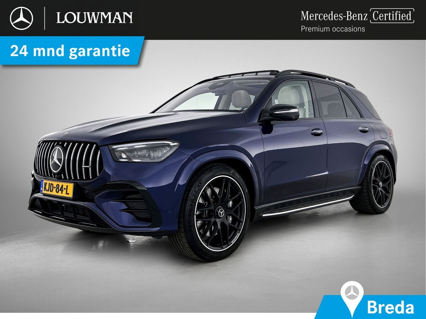 Mercedes-Benz GLE 53 AMG Hybrid 4MATIC+ Night Edition Premiu, Beige, Blauw, 99 g/km, SUV of Terreinwagen