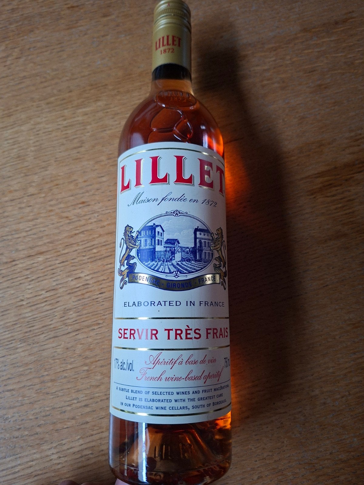 Lillet 75c Rouge Franse vermouth, Verzamelen, Wijnen, Nieuw, Ophalen of Verzenden, Vol, Overige typen