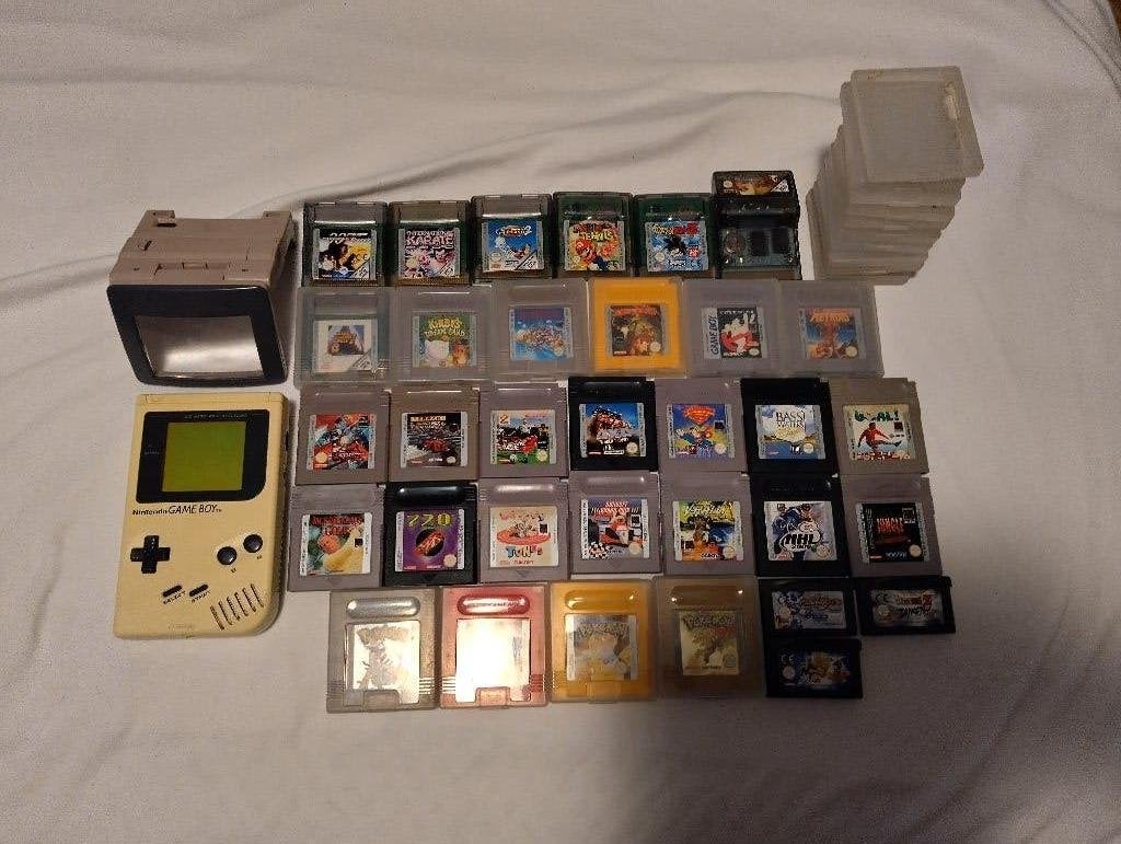 Gameboy  wit exemplaar met 33 games, Consoles de jeu & Jeux vidéo, Enlèvement ou Envoi, Comme neuf