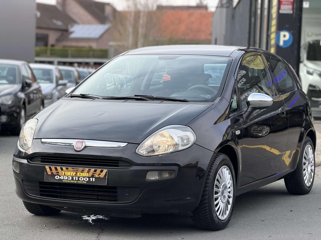Fiat Punto Evo 1.3D*CLIMA*Garantie 12M✅Contrôle Technique, Auto's, Stof, Zwart, 4 cilinders, Zwart