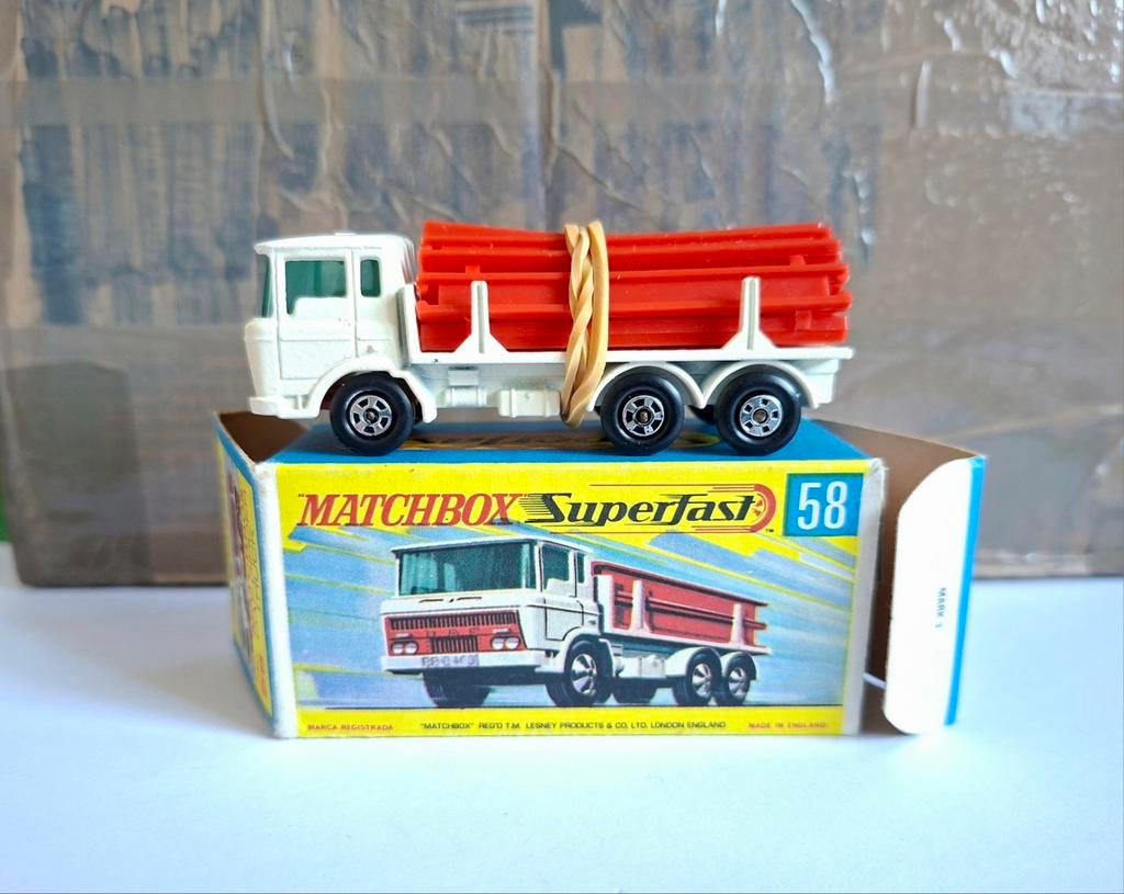 Matchbox superfast 58 daf truck wit !!, Hobby & Loisirs créatifs, Voitures miniatures | 1:43, Enlèvement ou Envoi, Matchbox