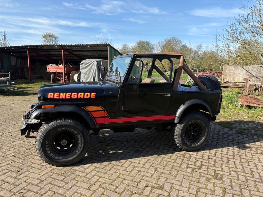 Jeep cj7 renegade 1978 levi’s edition 4.2 3 bak, Auto's, 4 zetels, Stof, Euro 6, 4200 cc