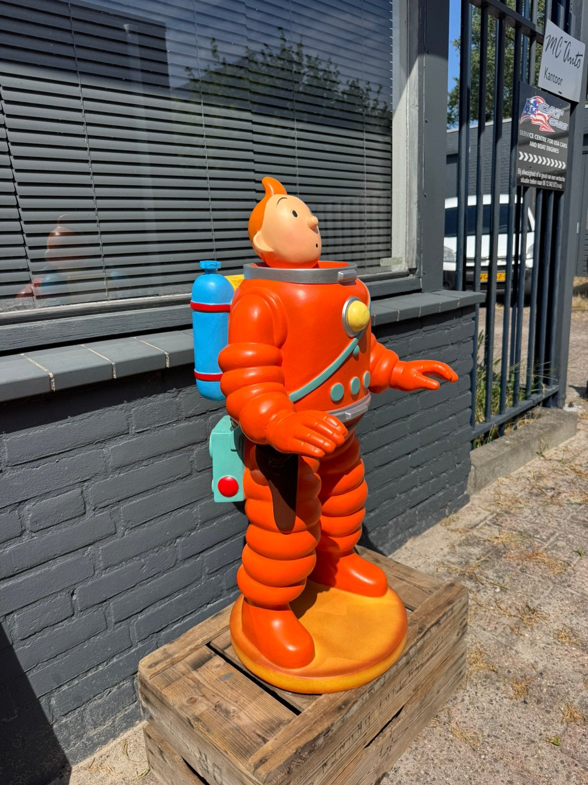 Groot Kuifje beeld als Astronaut, Ophalen, Kuifje, Zo goed als nieuw