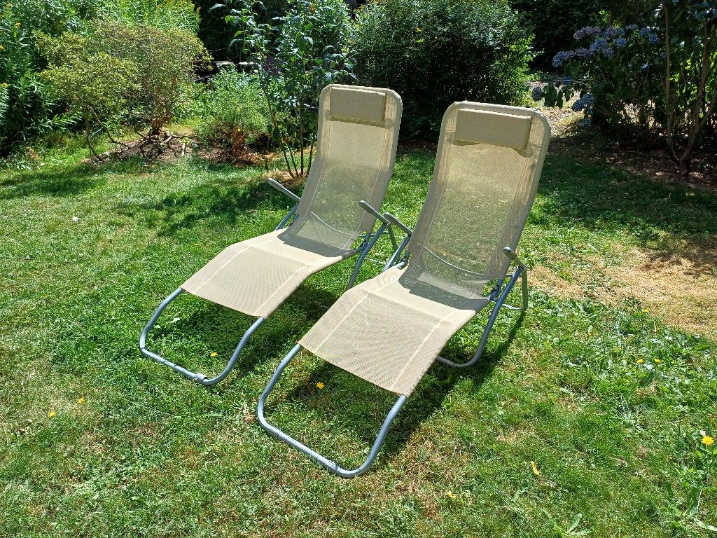 2 chaises longues de jardin, Jardin & Terrasse, Enlèvement
