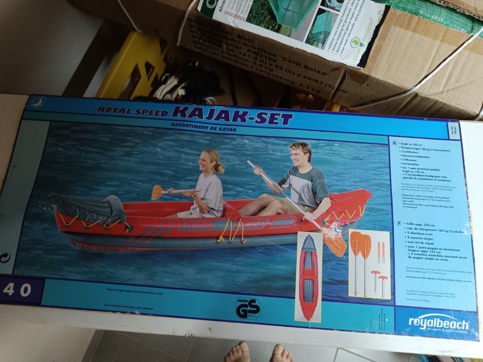 Royal speed Kajak set, Ophalen of Verzenden, Zo goed als nieuw