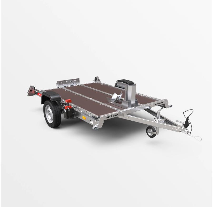 Hydraulisch zakbare moto/quad trailer, Motoren, Accessoires | Overige, Nieuw, Ophalen