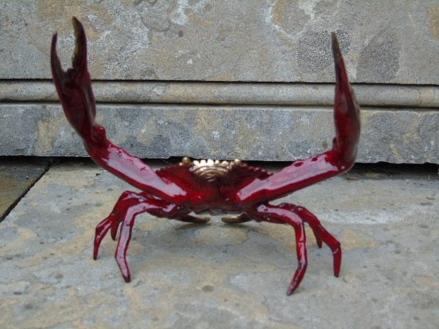bronzen krab van natuurlijke grootte per kleur, Ophalen of Verzenden, Brons