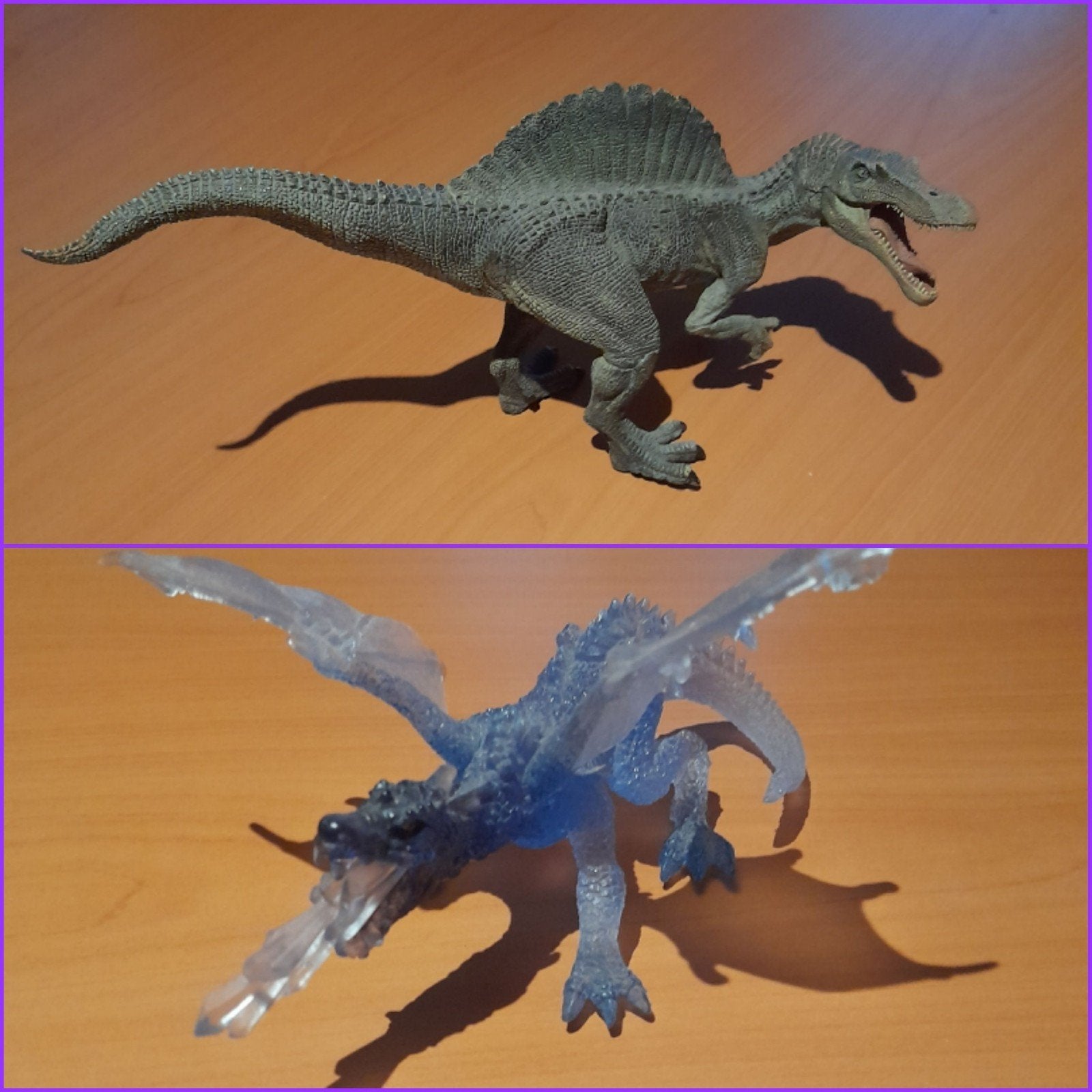 Papo: Spinosaurus + Kristaldraak, Ophalen of Verzenden, Zo goed als nieuw, Fantasy