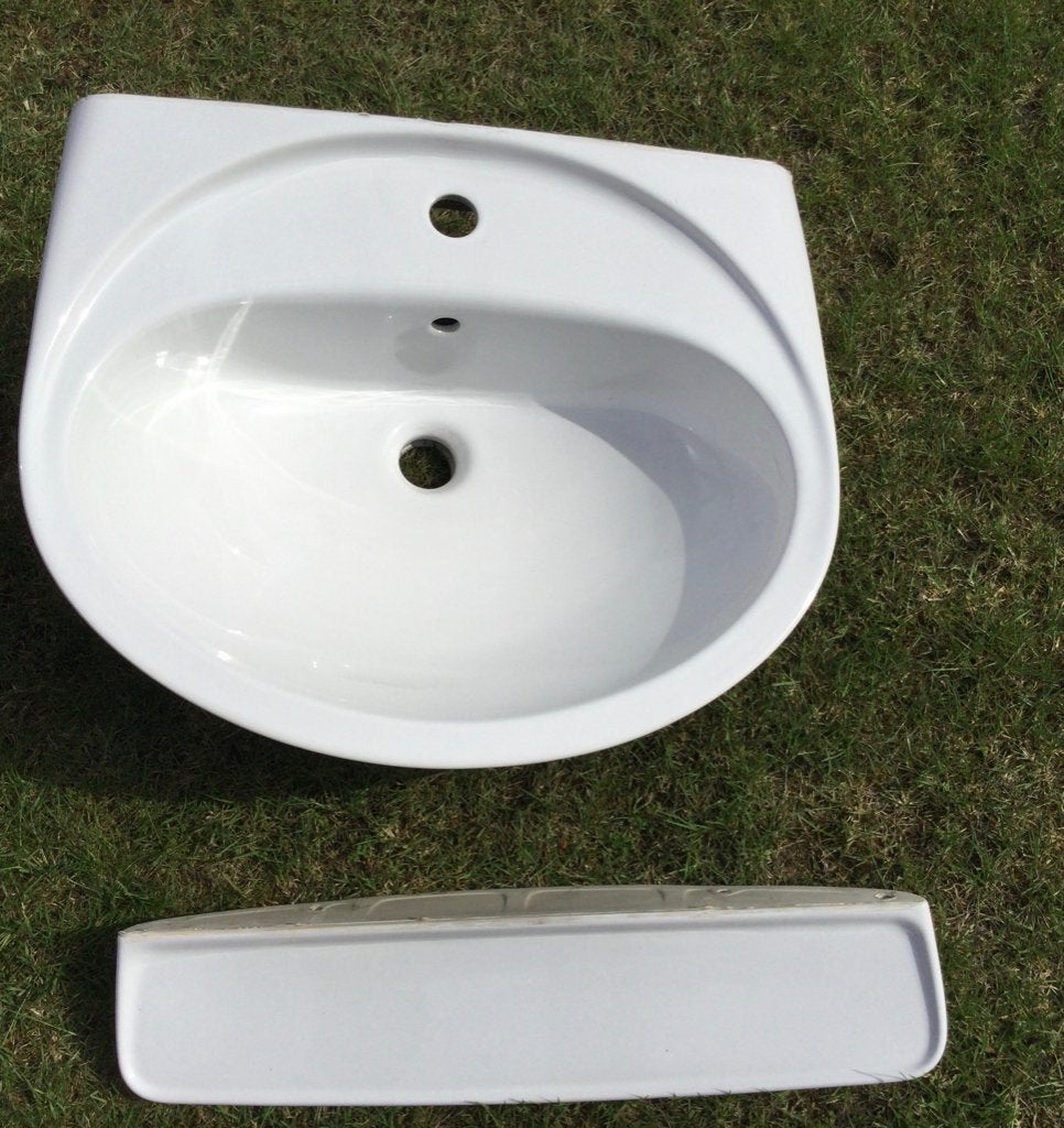 Lavabo, Doe-het-zelf en Bouw, Sanitair, Ophalen, Gebruikt, Wastafel