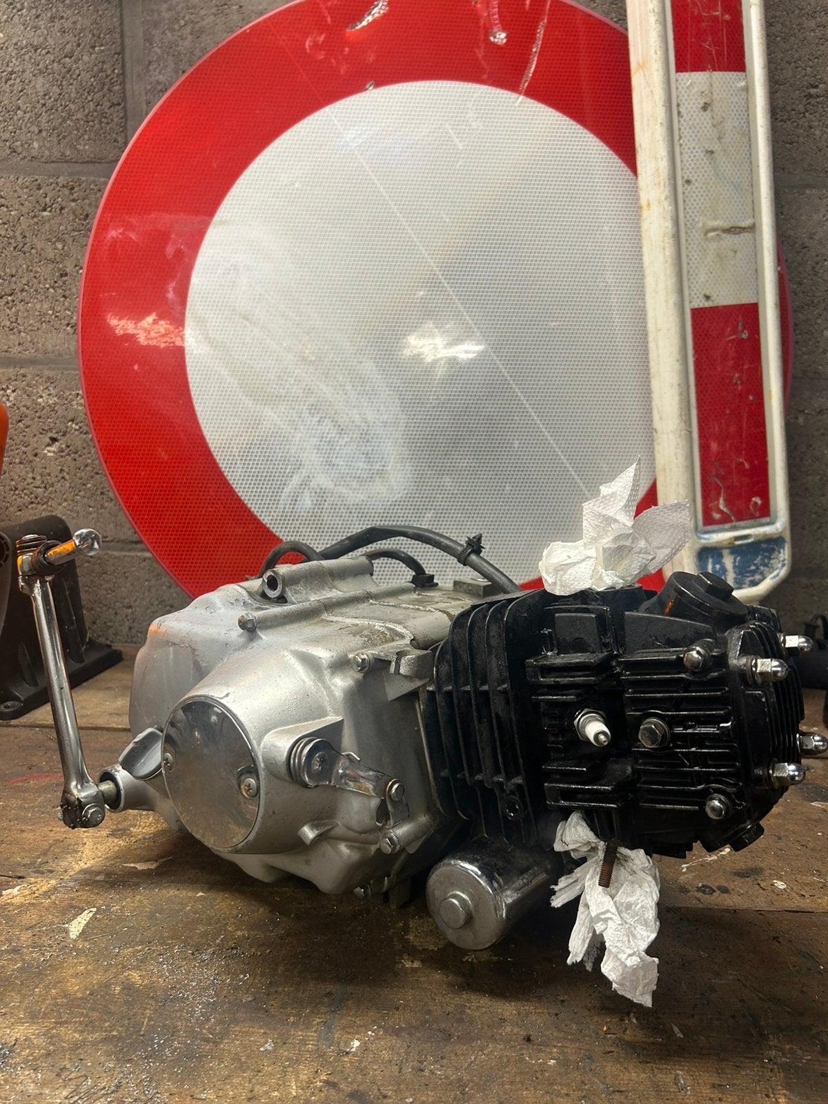 Pitbike dax 110cc motor, Enlèvement, Utilisé, Bloc