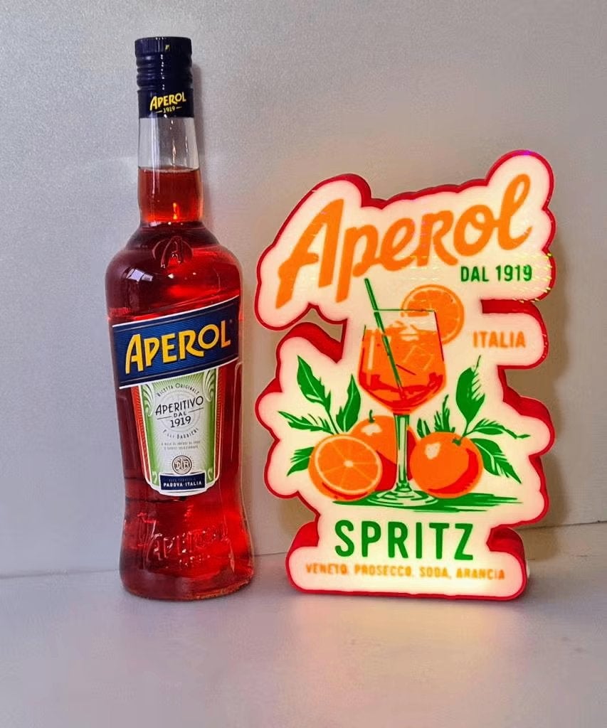 Aperol Spritz lightbox met led, nieuw, Ophalen, Nieuw, Lichtbak of (neon) lamp