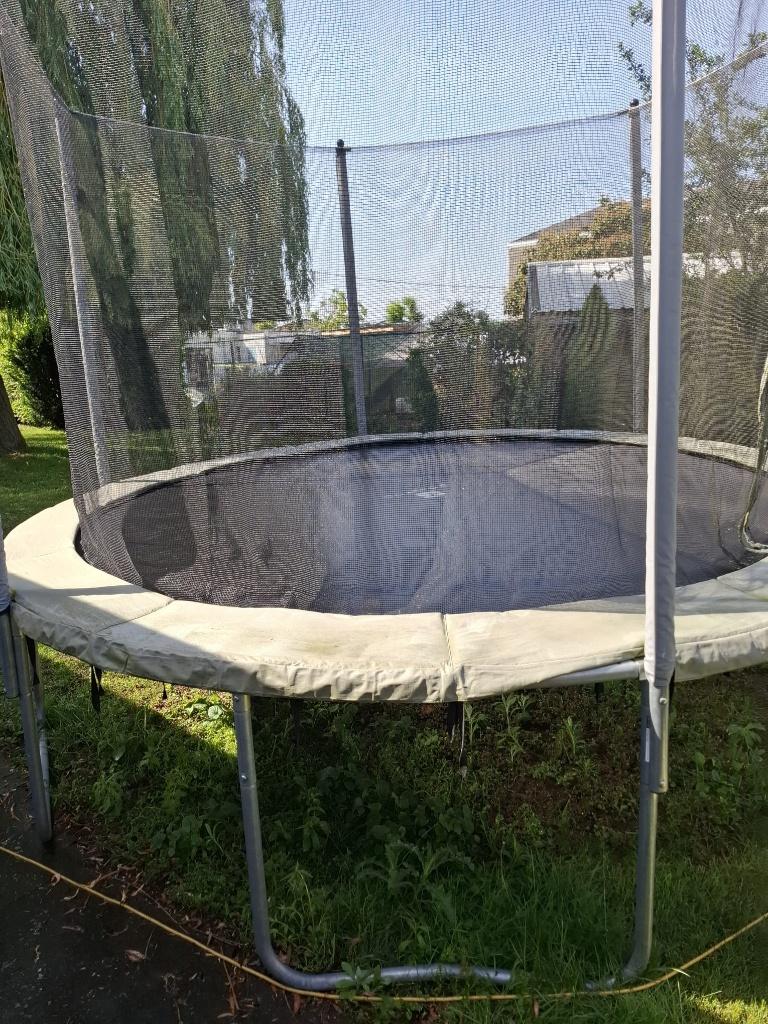 Trampoline met net  3,65 m, Enlèvement, Utilisé