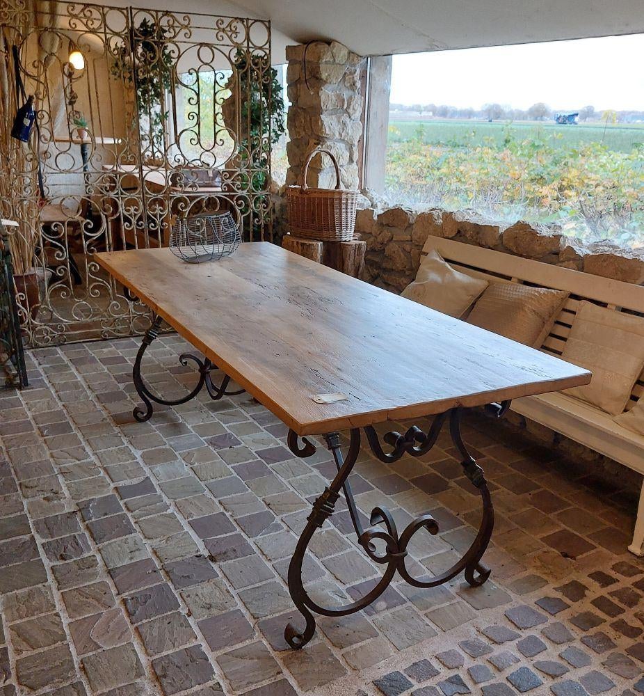 smeedijzeren tuintafel / eettafel, Ophalen