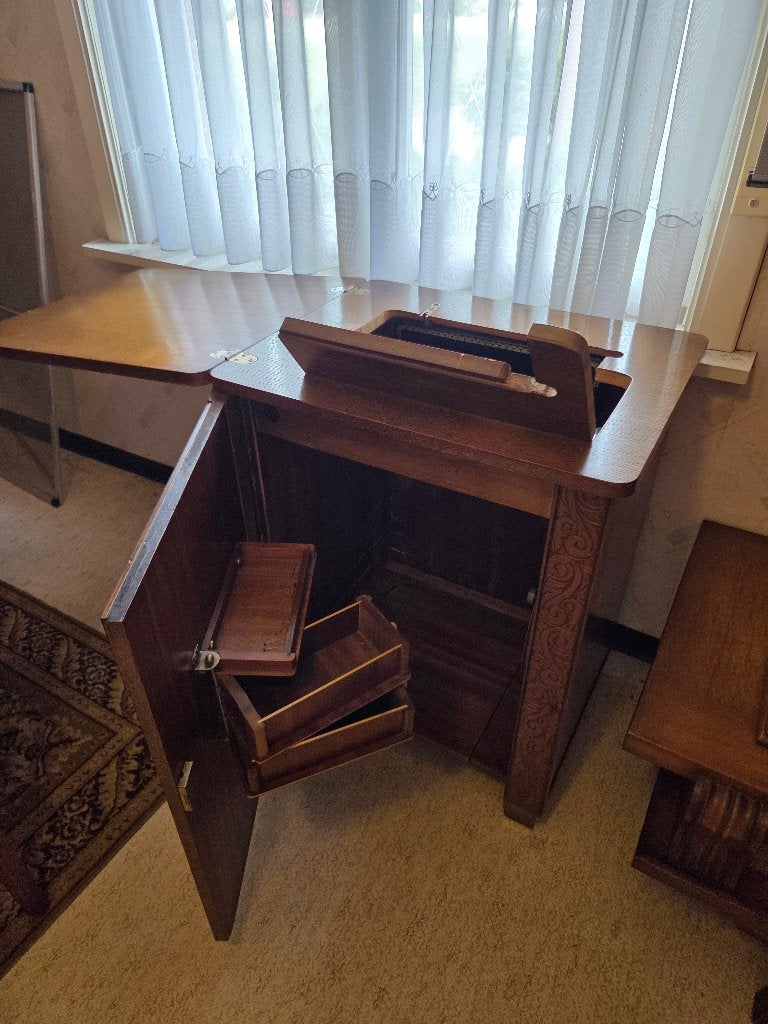 Vintage naaimachine merk Sabry, Ophalen, Gebruikt
