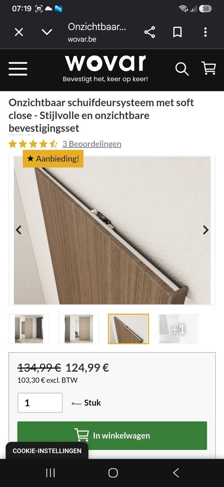 schuifdeursysteem onzichtbaar, Doe-het-zelf en Bouw, Ophalen