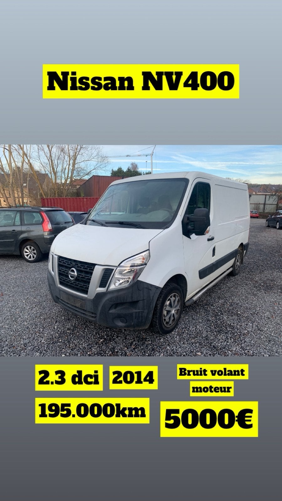 Nissan nv 400, Autos, Achat, Entreprise, Nissan