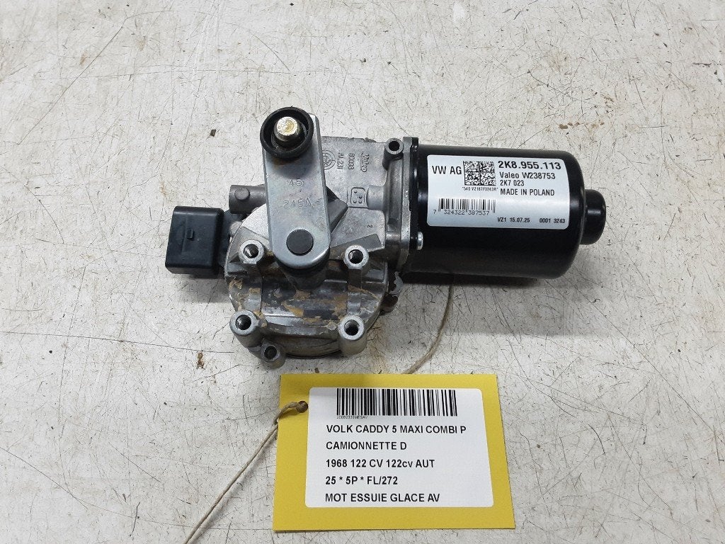 MOTEUR ESSUIE-GLACE AVANT Caddy Combi V (SBB / SBJ), Volkswagen, Volkswagen AG, Utilisé, Kundenbetreuung@volkswagen.de
