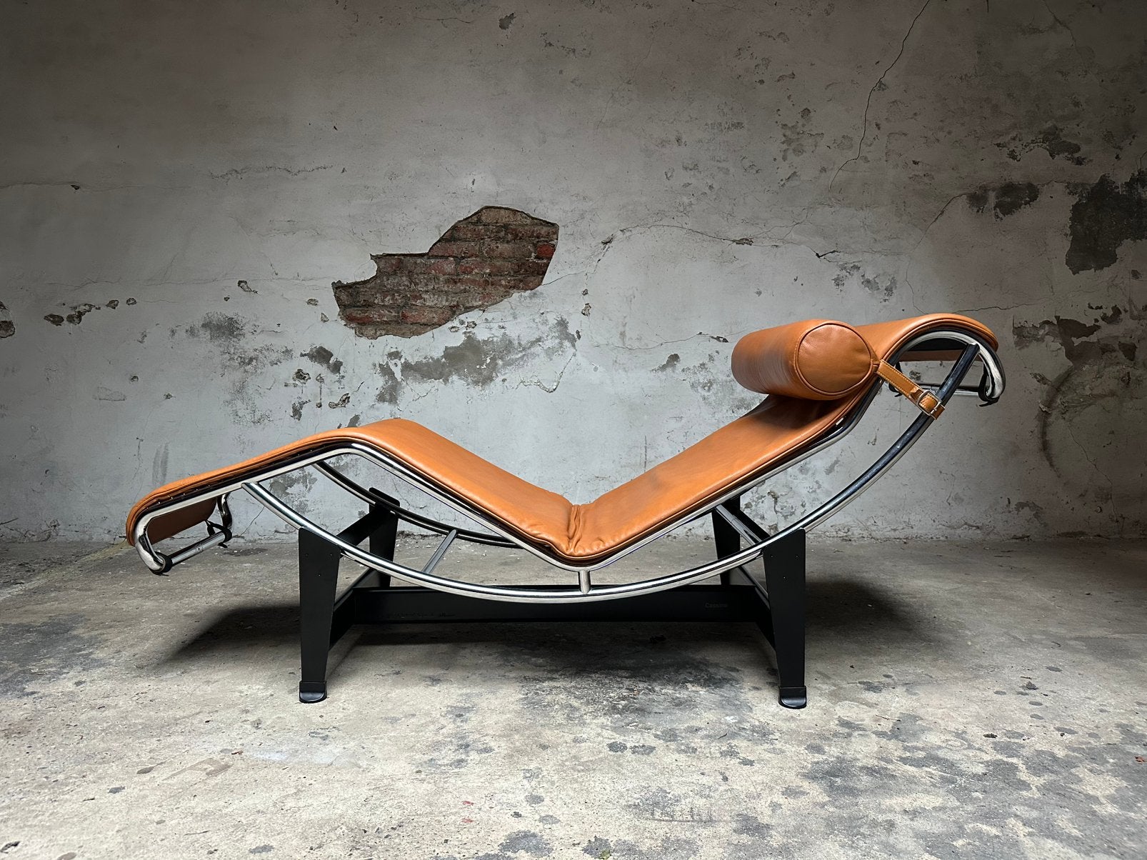 Cassina LC4 Chaise Longue – Cognac Leder, 75 à 100 cm, Moins de 150 cm, Vintage, Enlèvement