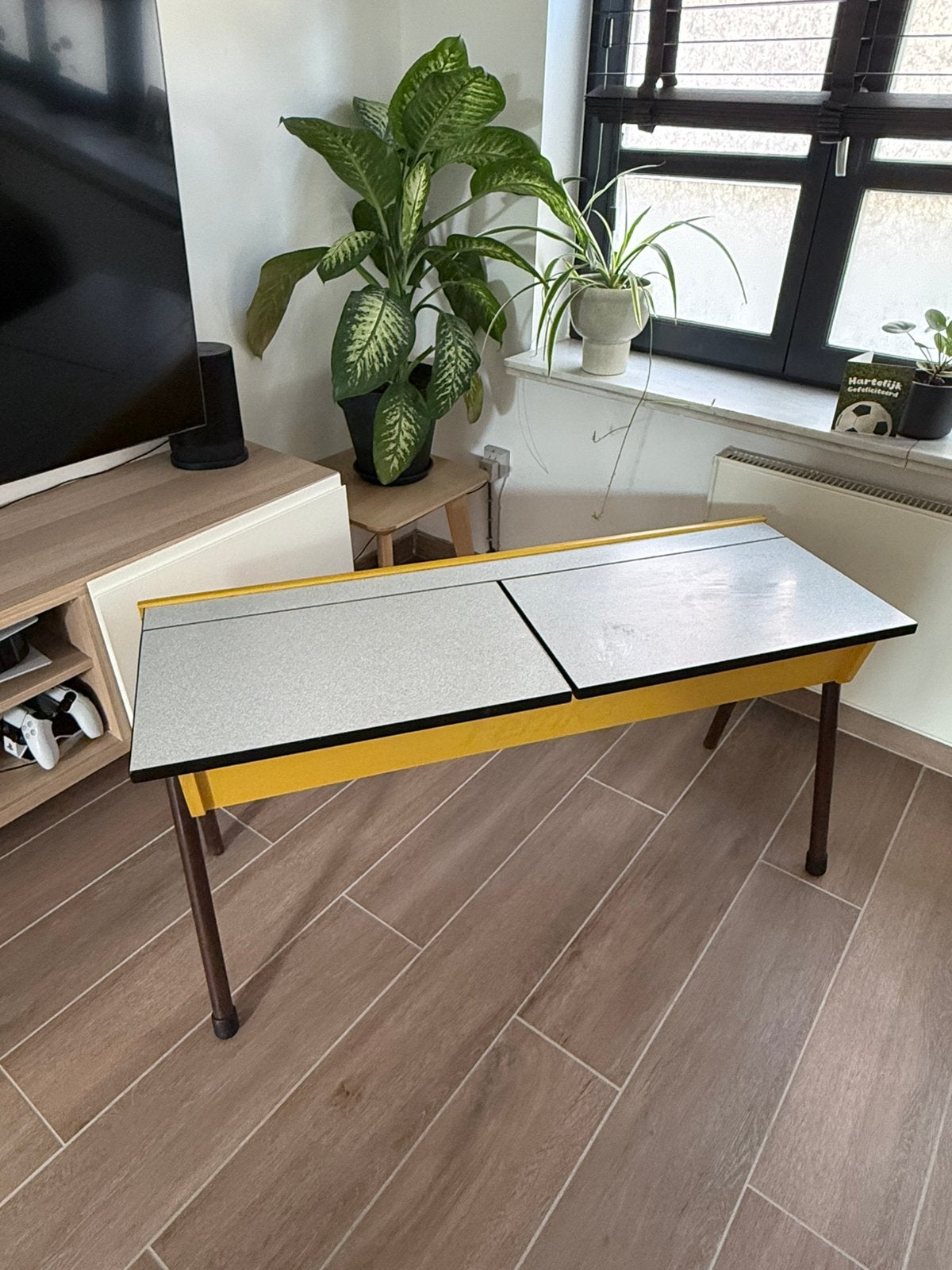 Vintage schoolbank en kinderstoelen, Enlèvement