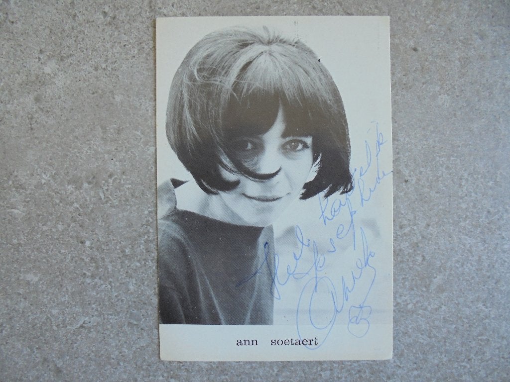 Gehandtekende foto van Ann Soetaert, Envoi, Photo
