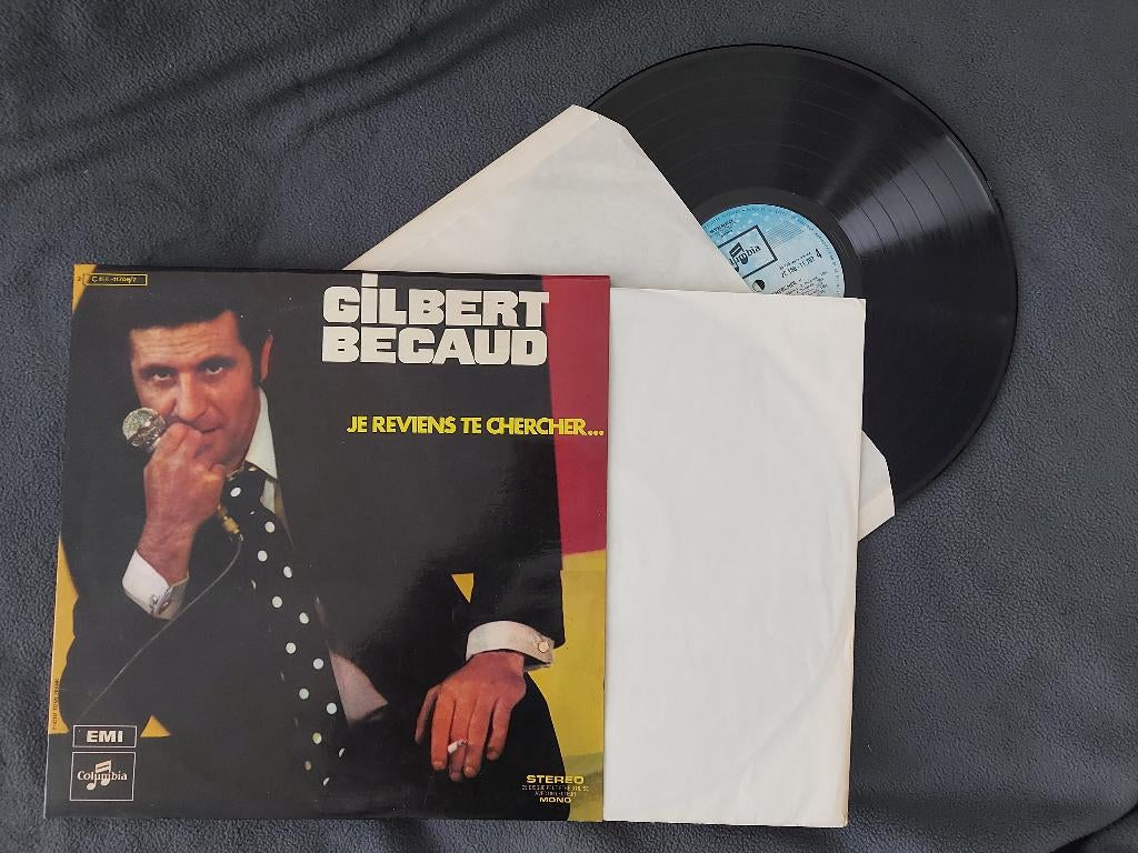 Vinyle : Gilbert Bécaud (2 disques/ 24 titres). 33t., Enlèvement, Utilisé, Autres genres
