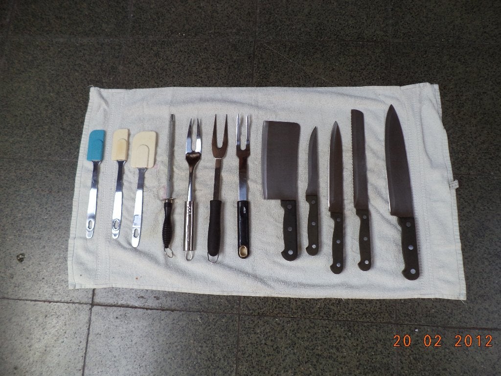 Messen + ....., Ophalen of Verzenden, Zo goed als nieuw, Overige materialen, Messenset