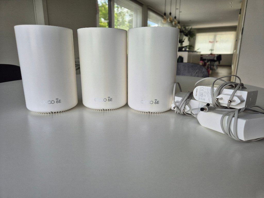TP-Link Deco XE75 - Mesh WiFi - Wifi 6E - 3-Pack, Computers en Software, WiFi-versterkers, Zo goed als nieuw, Ophalen