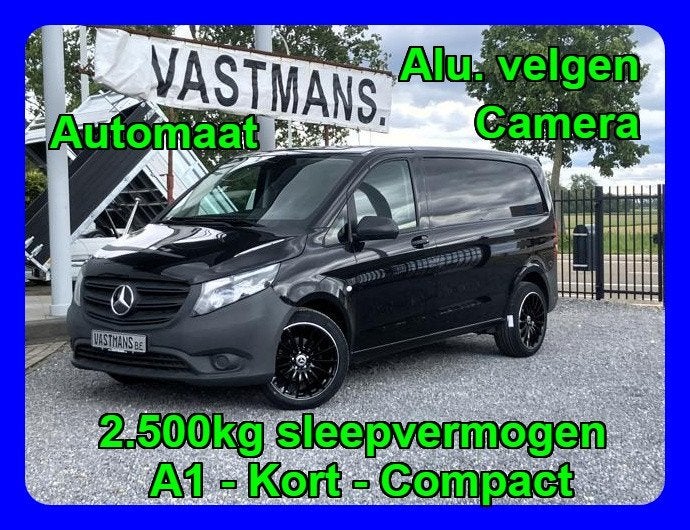 Mercedes-Benz Vito 114 25600€+BTW Automaat  Camera / A1 Kort, Auto's, Bestelwagens en Lichte vracht, 4 deurs, 1951 cc, Zwart, 4 cilinders