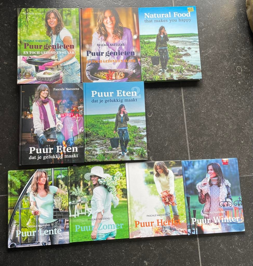 Pascale Naessens verschillende kookboeken mijn pure keukenea, Ophalen of Verzenden, Zo goed als nieuw