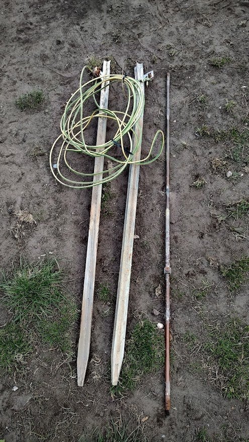 Aardingsstaaf / aardingspen, Doe-het-zelf en Bouw, Ophalen, Gebruikt