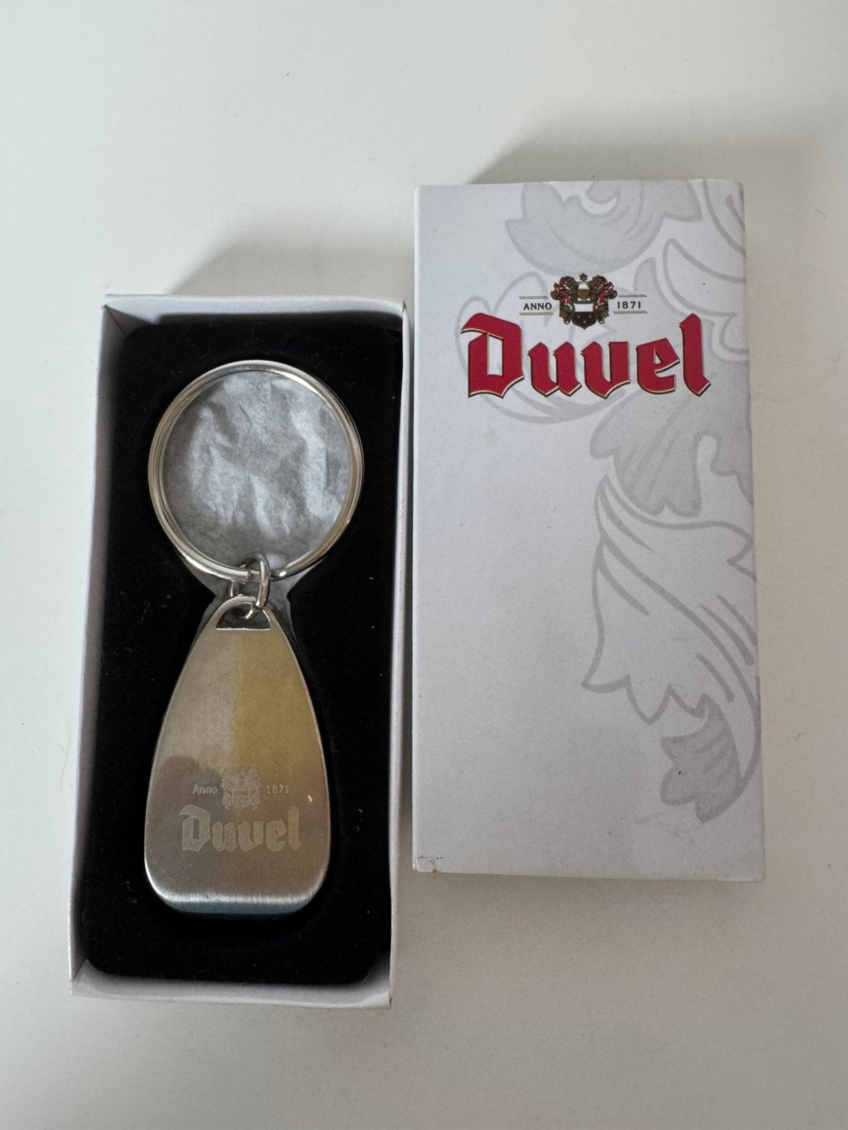 Duvel flesopener/sleutelhanger, Verzamelen, Sleutelhangers, Ophalen, Zo goed als nieuw