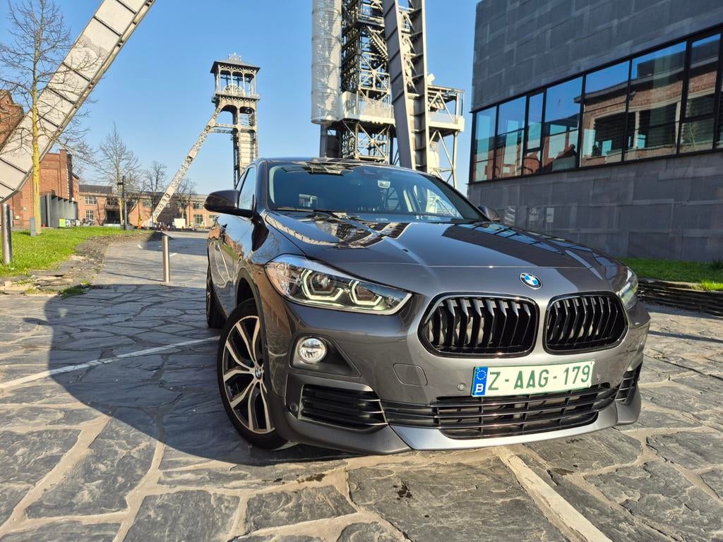 BMW X2 1.6D S DRIVE AUTOMAAT TOPSTAAT EURO 6D ( NAVI,LED), Autos, BMW, Cuir, Entreprise, 1496 cm³, Noir