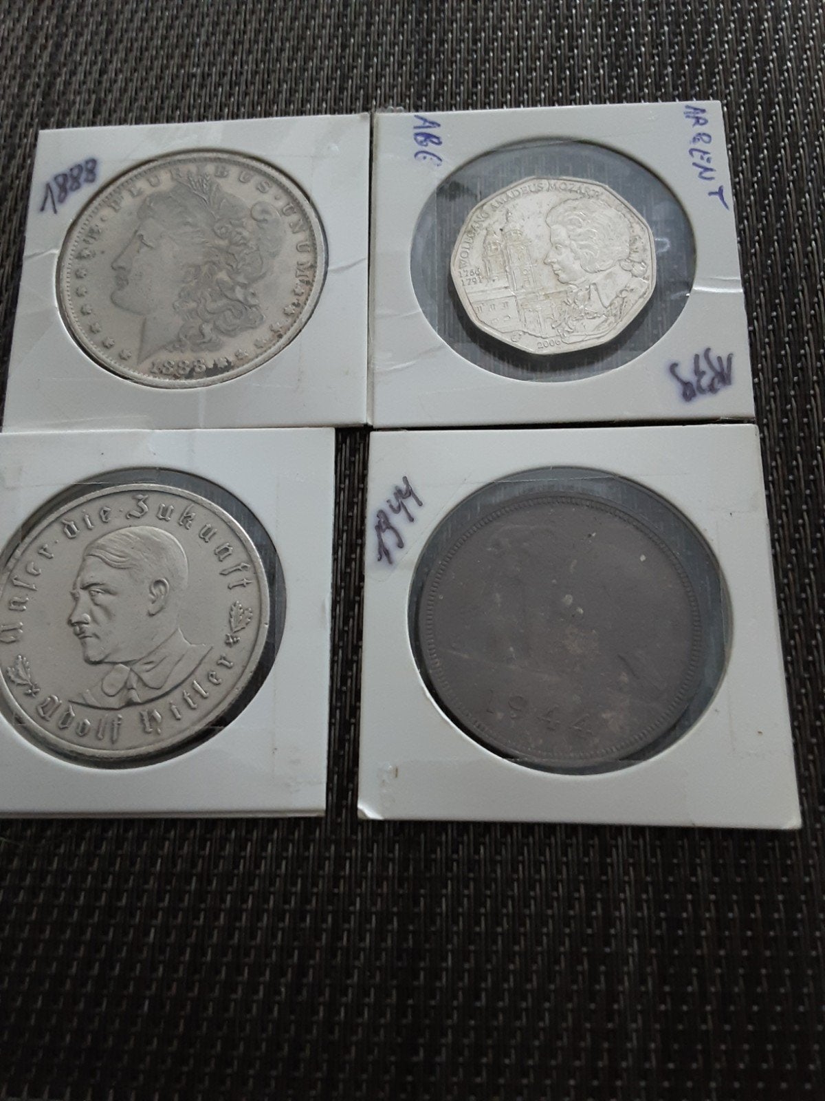 Pièces de monnaie, Enlèvement ou Envoi, Argent