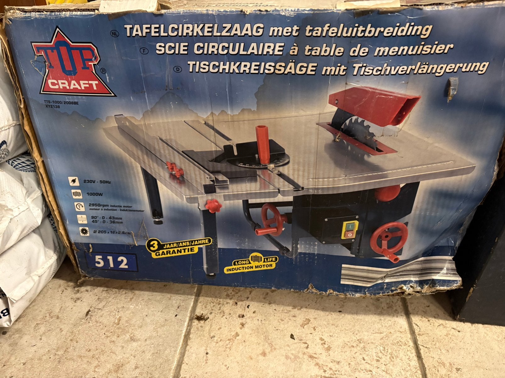 Tafelcirkelzaag, Bricolage & Construction, Enlèvement, Comme neuf
