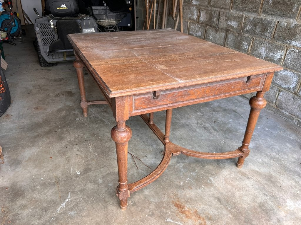 Table de ferme, Huis en Inrichting, Tafels | Salontafels, Ophalen, Gebruikt, 75 – 100, Rechthoekig