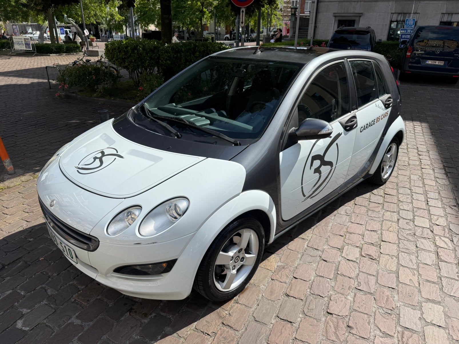 SMART 4/4 BENZINE AUTO 39995km 05/2005, Auto's, Smart, Particulier, ForFour, Benzine, Euro 4, Stadsauto, 5 deurs, Automaat, Wit