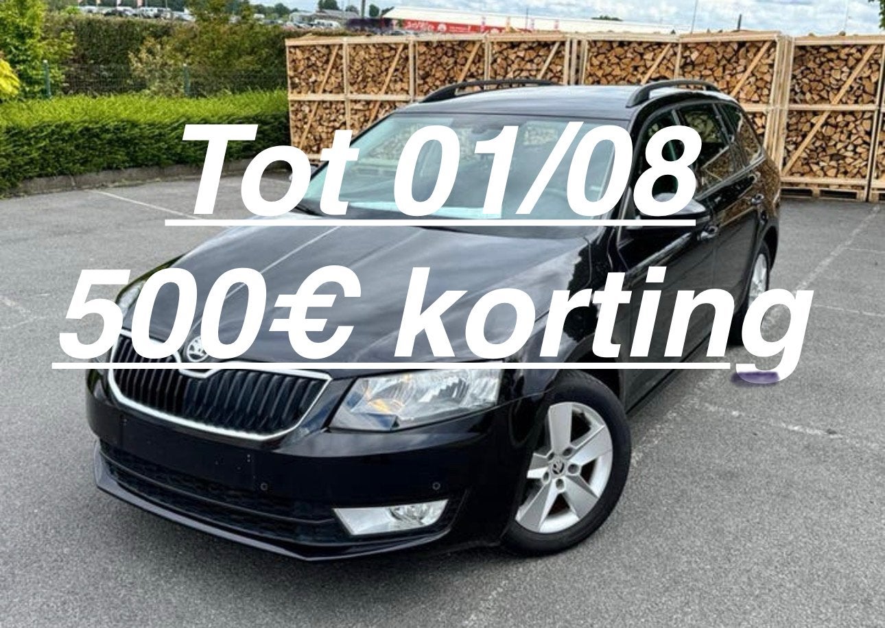 Skoda Octavia 1.6L Diesel 2015 Euro 6b, Zwart, Bedrijf, 1598 cc, Te koop