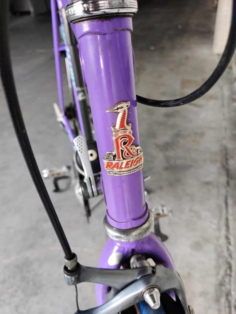 Retro koersfiets Raleigh, Vélos & Vélomoteurs, Autres marques, 10 à 15 vitesses, Frein sur jante, 57 à 61 cm