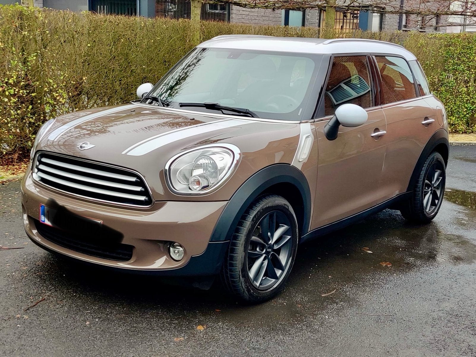 Prachtige MINI Cooper Countryman, Auto's, 90 kW, Zwart, Bruin, Leder en Stof