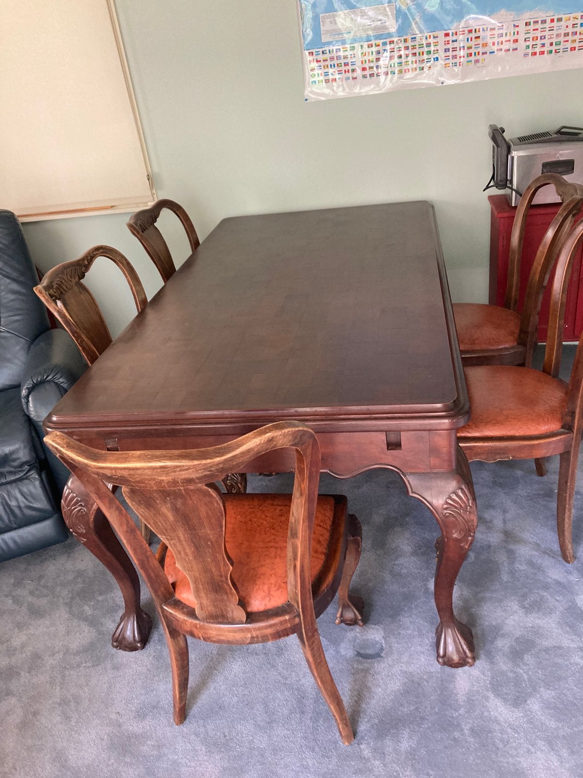 Tafel met 6 stoelen, Ophalen, Zo goed als nieuw
