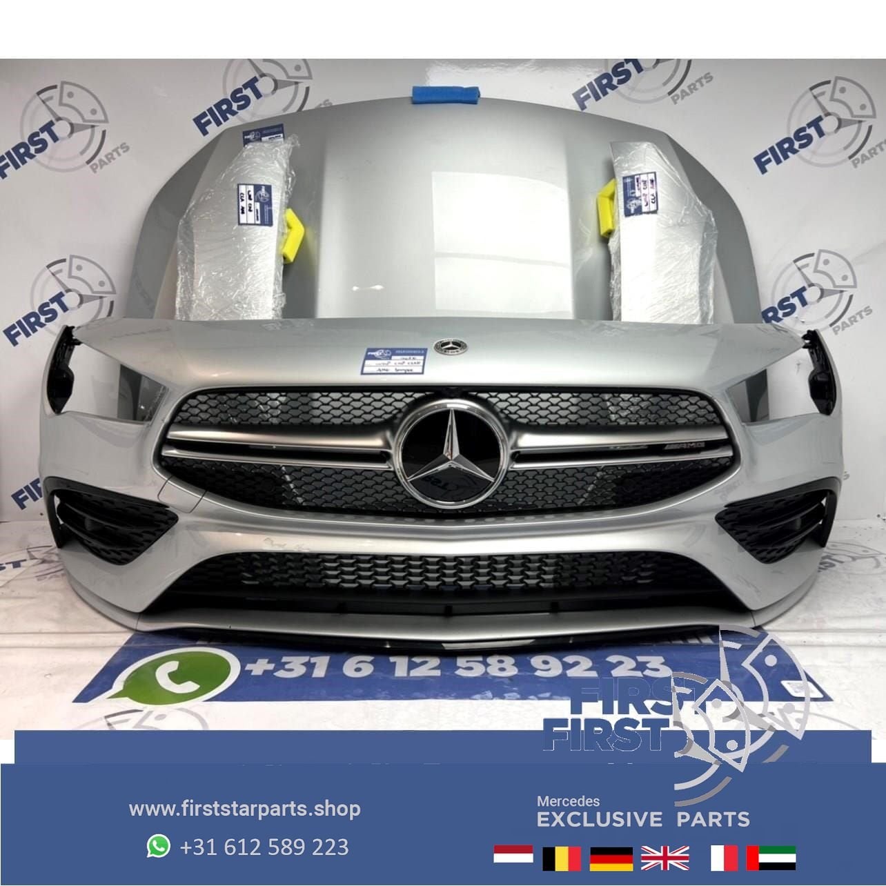 2022 W118 C118 CLA 35 AMG VOORKOP ZILVER GRIJS origineel Mer, Utilisé, -, Avant, -